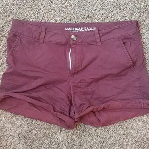 Burgundy shorts